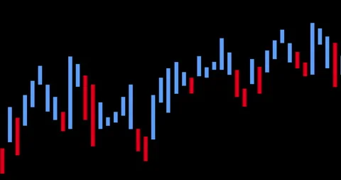Graph, chart and dark background with line for statistics, insight and info for Stock Footage 343630622