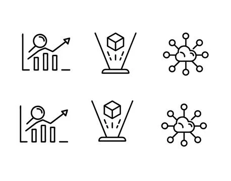 Graph chart data analysis icon Stock Illustration