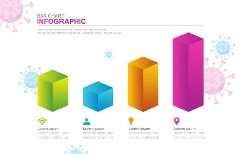 Graph Chart Up Down Business Declining in Pandemic Economic Recession Illustr 스톡 일러스트