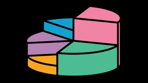 Graph Chart Drawing Animation Transparent Vector Motion Graphics Loop Stock Footage 95941711