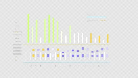 Graph chart HUD digitalAlpha PNG background Vídeos de archivo 329065458