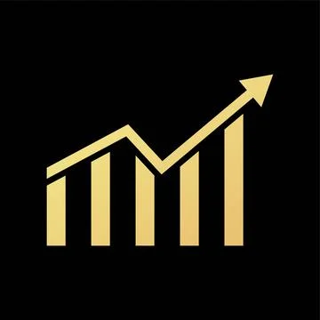Graph chart icon flat vector illustration. Stock Illustration
