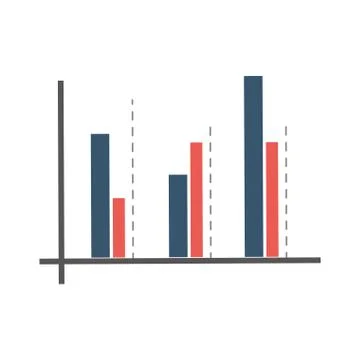 Graph chart icon Stock Illustration