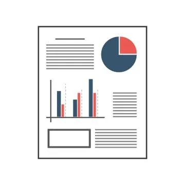 Graph chart icon Stock Illustration