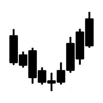 Graph chart of stock. Stock Illustration