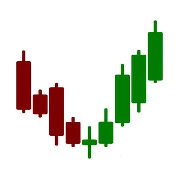 Graph chart of stock. Illustrazione stock