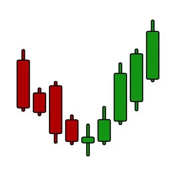 Graph chart of stock. Stock Illustration