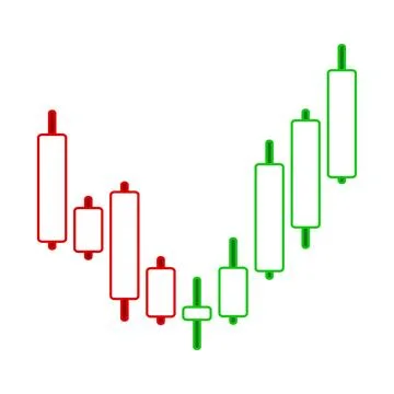 Graph chart of stock. Stock Illustration