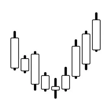 Graph chart of stock. Stock Illustration