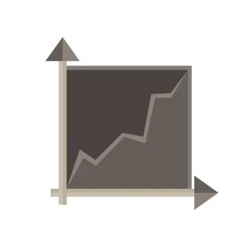 Graph chart vector data business illustration icon isolated bar Stock Illustration