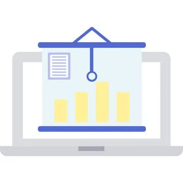 Graph chart vector icon business statistic design Illustrazione stock