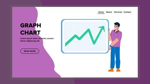 Graph chart vector Illustrazione stock