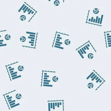 Graph check mark glyph seamless pattern Stock Illustration
