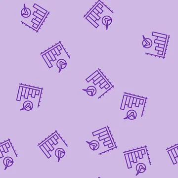 Graph check mark line seamless pattern Stock Illustration