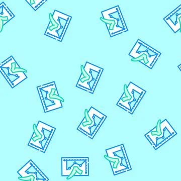 Graph check mark vector seamless pattern Illustrazione stock