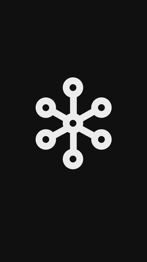 Graph circle connection organization icon outline simple animation.  Stock Footage 297157760