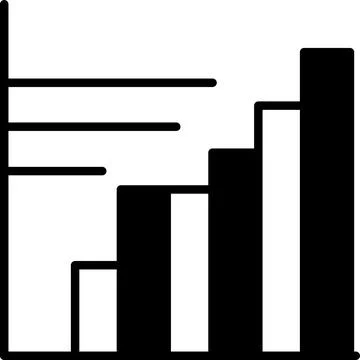 A graph with a circle in the middle and a mountain range in the background Stock Illustration