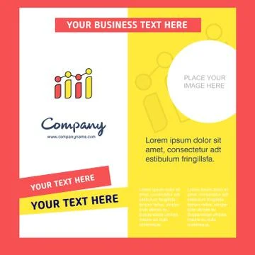 Graph Company Brochure Template. Vector Busienss Template Stockillustratie