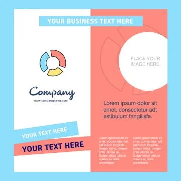 Graph  Company Brochure Template. Vector Busienss Template 스톡 일러스트