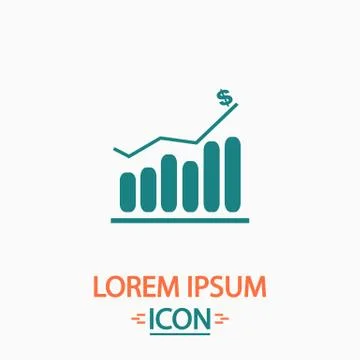 Graph computer symbol Stock-Illustration