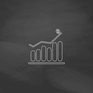 Graph computer symbol Stock-Illustration