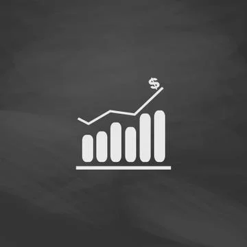 Graph computer symbol Illustrazione stock