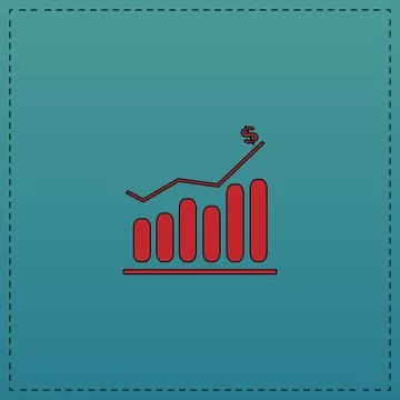 Graph computer symbol Stock-Illustration