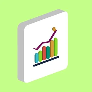 Graph computer symbol 스톡 일러스트