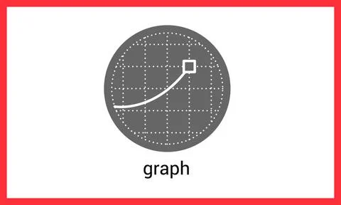 Graph contour outline vector icon Graph contour outline vector icon. Diagr... Stock Photos
