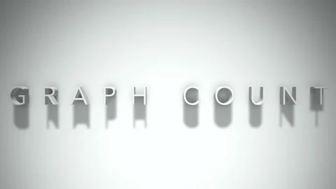 Graph count 3D title animation with shadows on a white background Stock Footage 297669753