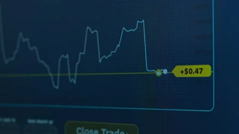 Graph of crypto currency online. Process of selling cryptocurrency, closing the Stock Footage 150063439