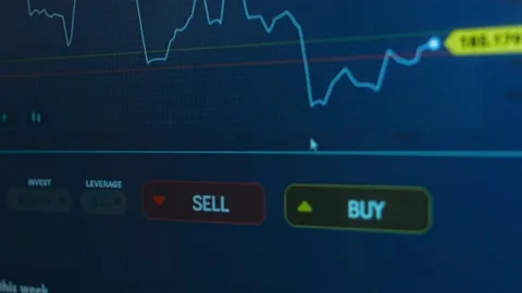 Graph of crypto currency online. Process of buying cryptocurrency Stock Footage 150063792