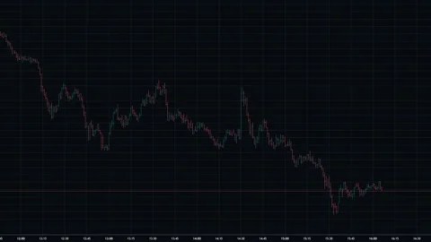 Graph of crypto currency online. Quotes of eth and btc at stock exchange. Stock Footage 132079452