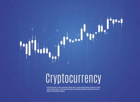 Graph of cryptocurrency. graphics and analytics of cryptography. vector Stock Illustration