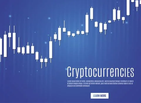 Graph of cryptocurrency. graphics and analytics of cryptography. vector Stock Illustration