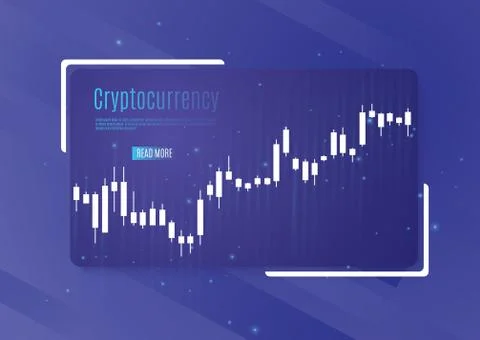 Graph of cryptocurrency. graphics and analytics of cryptography. vector Stock Illustration