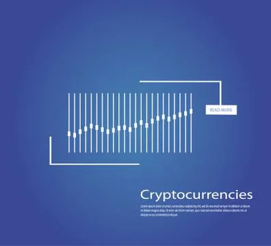 Graph of cryptocurrency. Graphics and analytics of cryptography. vector Stock Illustration