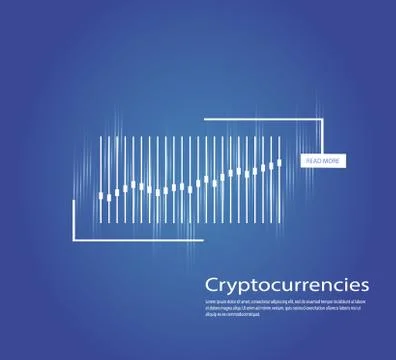 Graph of cryptocurrency. Graphics and analytics of cryptography. vector Stock Illustration