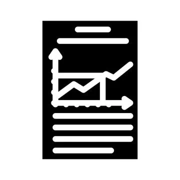 Graph data science glyph icon vector illustration 스톡 일러스트