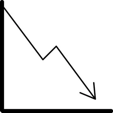Graph Decrease Stock Illustration