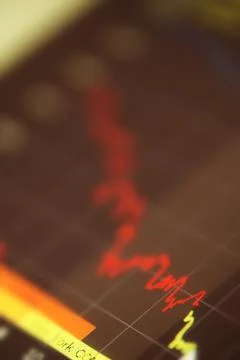 Graph of Depression Stock Photos