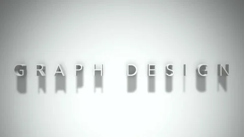 Graph design 3D title animation white text on a white background 動画素材 299429603