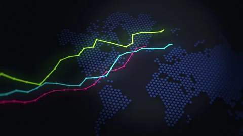 Graph diagram animation Stock Footage 140790362