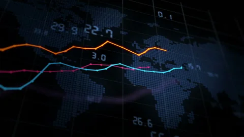 Graph diagram animation Stock Footage 140790371