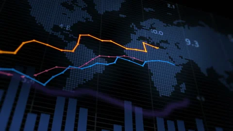Graph diagram animation Stock Footage 140790404