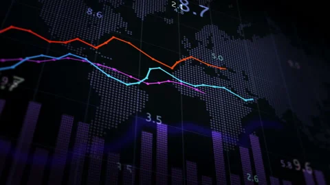 Graph diagram animation 動画素材 141081854