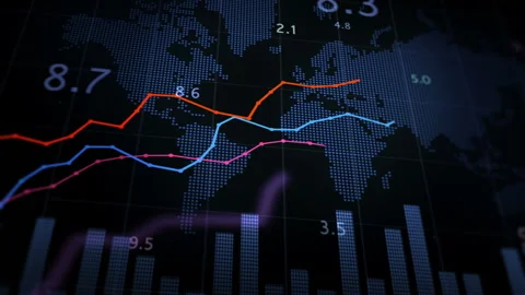 Graph diagram animation Stock Footage 141081861