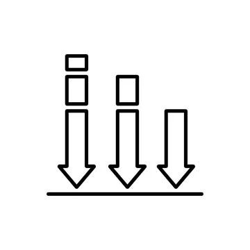 Graph diagram chart icon growth Stock Illustration