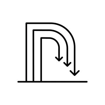 Graph diagram chart icon growth Stock Illustration
