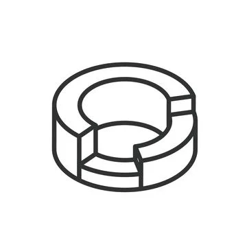 Graph Diagram Chart, icon in line design. Graph, diagram, chart, data, analysis 스톡 일러스트